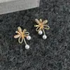 Pendientes de Zirconia de Fuegos Artificiales Brillantes Tridimensionales, Pendientes Florales de Estilo Francés de Lujo Ligero, Pendientes de Moda de Alta Gama para Mujer Estilo Nocturno
