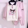 Conjunto de Ropa de Otoño para Niñas, Ropa Deportiva Elegante para Niñas Mayores, Conjunto de Dos Piezas con Sudadera de Dibujos Animados con Cuello para Primavera y Otoño