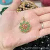 Punto Belleza Cintura Jade Imitación Elegante Moda Collar Personalidad Todo-partido Colgante Explosión de Tiktok Cadena de Lana de Lujo Ligero para Mujeres