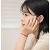 Pulsera tejida de cuerda roja pequeña Benmingnian estilo chino Tobillera de cuerda de mano de la suerte Tobillera de cuerda de paz para niños Niña Pareja