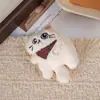 Pingente de gato fofo com babador, boneca de gato de pelúcia, brinquedo de desenho animado feminino, acessório de decoração para bolsa