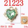 Brincos pulseira DIY feitos à mão acessórios de liga de coração de pêssego pingente material acrílico incrustado acessórios de diamante de amor para venda