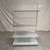 Prateleiras de Painel Traseiro de Malha Dupla Face, Expositores para Lojas de Conveniência, Expositores de Grade, Prateleiras de Armazenamento, Prateleiras Reforçadas para Lojas de Atacado de Lanches