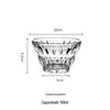 Mesopotâmia Shorty Foot Glass Ice Cream Bowl Ice Cream Cup Alto Valor de Cor Copo Doce Doméstico Xícara de Chá de Leite