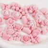 Rosa claro Serie lazo amor flor conejo Corona oso parche pasador tocado Joyería DIY Accesorios