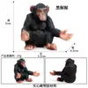 Juguete de Modelo Animal Sólido para Niños Simulación Primates Mono Gorila Simio Chimpancé Regalo Cognitivo