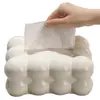 Caja de Pañuelos de Alta Gama para Sala de Estar, Portapañuelos de Lujo con Forma de Nube para Baño e Inodoro, Almacenamiento de Pañuelos para el Hogar