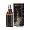 Essência Herbal de Ganoderma Negro e Polygonum Multiflorum Líquido Nutritivo para Couro Cabeludo para Controle de Oleosidade, Remoção de Caspa, Tratamento de Cravos, Cuidados com o Cabelo e Nutrição de Cabelos Negros