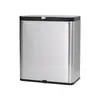 Cubo de basura de acero inoxidable para pared, cubo de basura de cocina de gran capacidad con tapa deslizante, no requiere agacharse, cubo de almacenamiento de residuos de cocina a prueba de olores
