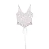 Item Quente de Venda Rápida Transfronteiriço Nova Coleção Primavera 2026 Moda Temperamento Feminino Camiseta Cropped Dupla Camada Dupla Alça Floral Bodycon Bustier