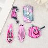 Venta Caliente Transfronteriza Acrílico Halloween Calavera Calabaza Esqueleto Fantasma DIY Aretes Collar Llavero Material