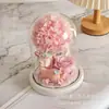 Ornamento de Flor de Girassol Preservada em Cúpula de Vidro, Buquê de Flores de Rosa Premiado no Exame de Admissão ao Ensino Médio, Presente para Aniversário de Crianças