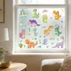 Instituição de Treinamento Criativo para Dinossauros Sala de Aula Cuidados Pós-Escola Jardim de Infância Adesivos para Porta de Vidro Janela Decoração de Sala de Aula Eletricidade Estática