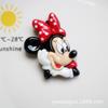 Acessórios de resina para desenho animado Mickey Minnie, cola cremosa, faça você mesmo, capa de celular, grampo de cabelo, caixa de armazenamento, material para geladeira