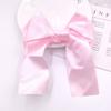 Estilo coreano color sólido satén multicapa lazo grande vintage accesorios para el cabello diy accesorios de ropa paquete de material semiacabado