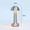 Cross-border criativo nórdico moderno cabeceira bar quarto usb carregamento toque ferro haltere lâmpada de mesa luz noturna atmosfera