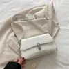 2025 Verano Retro Elegante Moda Diseño Un Hombro Cruzado Color Puro Cerradura Nueva Fresca Textura Axila Bolso de Mujer