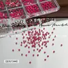 Acessórios pequenos de zircônia rosa choque para nail art, decorações de diamante, diamantes de fundo plano, item popular de celebridade da internet super brilhante, mini diamantes ultra brilhantes atacado