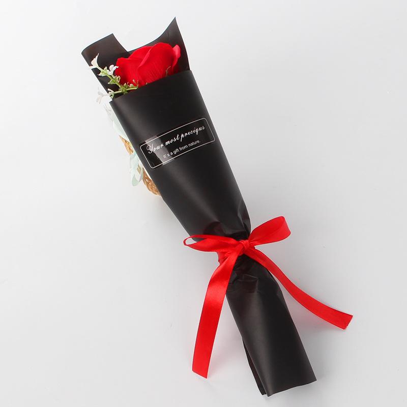 单束大玫瑰大红