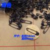 Alfiler de hierro para etiqueta de ropa en stock tamaño pequeño dorado plateado negro alfiler etiqueta etiqueta de ropa de ganchillo alfiler pequeño