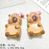 Cartão médio face brilhante pequeno creme para pele cola acessórios fivela de sapato criativa material acessórios de resina grampo de cabelo feito à mão joias diy