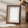 Marco de Fotos Caligráfico en Blanco Madera de Nogal Escrita a Mano DIY Escríbelo tú mismo Soporte de Exhibición de Escritorio Colgante de Pared Hecho a Medida Trabajo que Haces tú Mismo