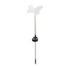 Luces solares de jardín tipo mariposa de fibra óptica transfronterizas para decoración de jardines y patios, iluminación de paisajes y luces ambientales para senderos