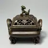 Colección de Cobre Antiguo, Quemador de Incienso de Bestia con Pies de Mono Imitación Antigua, Quemador de Incienso Xuan De, Quemador de Incienso para el Hogar para Madera de Áloe y Sándalo, Pieza Artesanal Decorativa