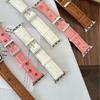 Pulseira de Couro com Estampa de Patinha de Cachorro Adequada para Apple Watch iWatch Séries 12/11/10