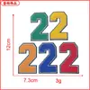 En stock Toalla de Letras de Doble Capa Bordado Parche de Insignia Bordada Pegatina de Tela Accesorios para Ropa Accesorios Suministro Directo de Fábrica
