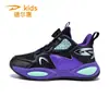 DEL Hui Sapatos para Meninos Fivela Rotativa Tênis de Corrida 2026 Novo Modelo Basquete para Meninos Estilo Outono Esportivos para Jovens Crianças