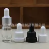 Botella de vidrio transparente para aceite esencial al por mayor, botella de despliegue tipo cabeza de palillo, gotero de 5 ml, botella vacía para subempaque, envase cosmético