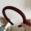 Faixa de Cabeça Fina Tricotada Listrada Casual e Versátil, Tiara de Lã Elegante e Delicada, Grampo de Cabelo, Grampo de Cabelo, Acessório de Cabeça para Menina