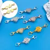 6 cierres de pinza de langosta de doble cabeza cierre magnético de rosa de amor hebilla de conexión para pulsera collar de amantes accesorios de joyería DIY