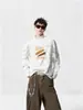 Moletom Redondo Tie-Dye Retro Americano para Homens, Nova Marca Tendência Primavera e Outono Camiseta de Manga Longa, Top Versátil Casual Pulôver
