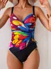 2026 Nuevo Llegada Traje de Baño de una Pieza Tallas Grandes para Mujer Europeo y Americano Tirantes Espagueti Cordón Sexy Hueco Bikini Traje de Baño En Stock