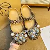 Acessórios de laço de pérola da moda para sapatilhas de estampa de leopardo DIY, charms de sapato estilosos e versáteis, fivelas decorativas para tamancos