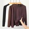 Camiseta térmica para hombre transfronteriza con cuello medio alto, nuevo estilo otoño/invierno, cepillada para abrigar, manga larga extragrande, con precio de 59