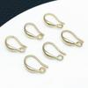 Platino Chapado en Oro de 18 Quilates Color Plata Grueso Conservación del Color Pendientes de Gancho para Oreja Estilo Lujo Ligero Colgantes para Pendientes Accesorios para Joyería DIY