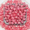 Fornecimento direto da fábrica de contas de vidro flor estourada para desenho, contas de vidro com fio de prata, contas de cristal flor estourada, acessórios de joias semiacabados para DIY