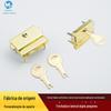 Fechadura de Metal para Caixa de Vinho, Fechadura para Caixa de Presente, Fechadura Pequena de Dupla Face, Fechadura para Caixa e Bolsa de Couro, Acessórios de Ferragens para Caixa de Papel Atacado