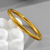 Nuevo Anillo Pulsera con Grabado Dorado Wanfu Estilo Chino para Mujer Acero de Titanio No se Desvanece Moda de Nicho Combinable Sentido de Alta Gama
