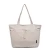 Bolso de Hombro Casual Simple de Color Sólido Gran Capacidad Ligero Artístico Versátil Bolso de Mano Ambiente Bolso Tote de Moda para Mujer