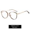 95673 tr90 nova luz anti-azul óculos de moda feminina óculos de armação redonda Primavera pés espelho plano