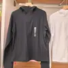Chamarra casual con capucha y cierre de alta elasticidad, protección UV, hecha en Japón, corte ajustado, ropa de protección solar para mujer 483281