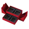 Caja tipo libro premium con tapa abatible magnética, caja de regalo, caja de color de tapa de dos piezas, caja de cajón de lujo, caja de regalo personalizada