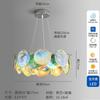 Lustre Retrô Francês Murano para Sala de Estar Luxo Acessível Luz Principal Designer Criativo Vidro Colorido Lâmpadas para Sala de Jantar Quarto
