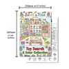 Compra directa transfronteriza de 10 hojas/paquete de pósters divertidos para colorear de escenas, libros educativos de dibujo para niños, papel para colorear de exploración de dibujos animados