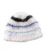 2024 Novo Estilo Coreano Chapéu de Lã Tricotado de Pelúcia de Inverno Chapéu Fofo Chapéu de Pescador Espessado Quente Feminino para Outono e Inverno Chapéu de Lã