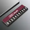 Placa Especial de Aparcamiento para Coche Audi A3A4La6Lq3Q5Lq2L Placa Especial Temporal de Teléfono para Coche en Movimiento